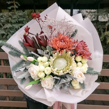 Букет XL з королівською протеєю