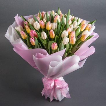 Bouquet of 51 tulips 