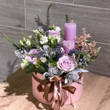 Композиция № 1134 с розами Мемори Лейн