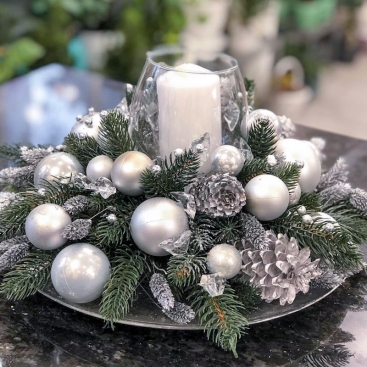 Новогодняя композиция на стол